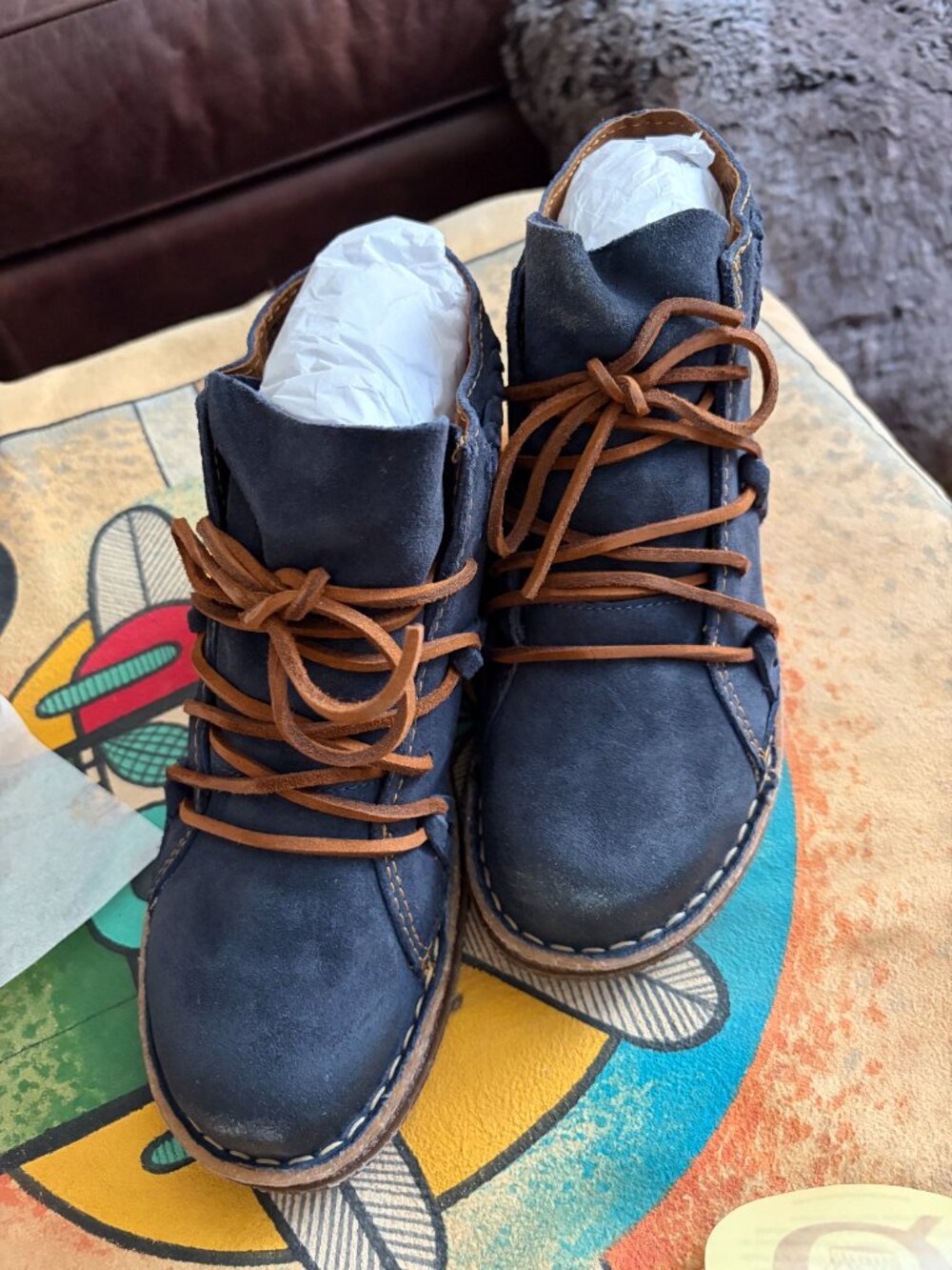 Born Short Boots Navy NWT Size 7/38 - Picture 2 of 10